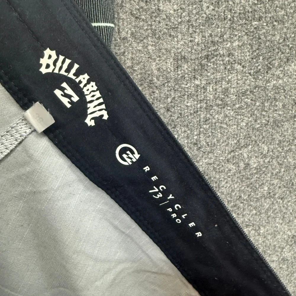 Billabong Board Shorts Mens 38 Mint Green‎ Striped 73 Pro Recycler Swim Trunks